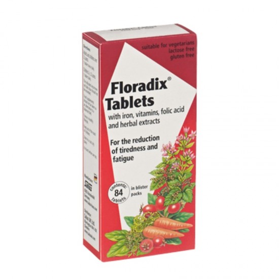 Floradix 铁元 孕妇哺乳期成人补铁英国版 84粒