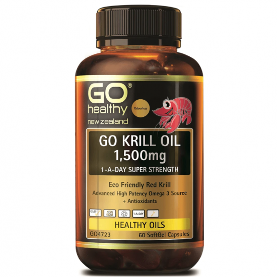 Go healthy 高之源Krill磷虾油1500mg 60粒 提高免疫力 延缓衰老 